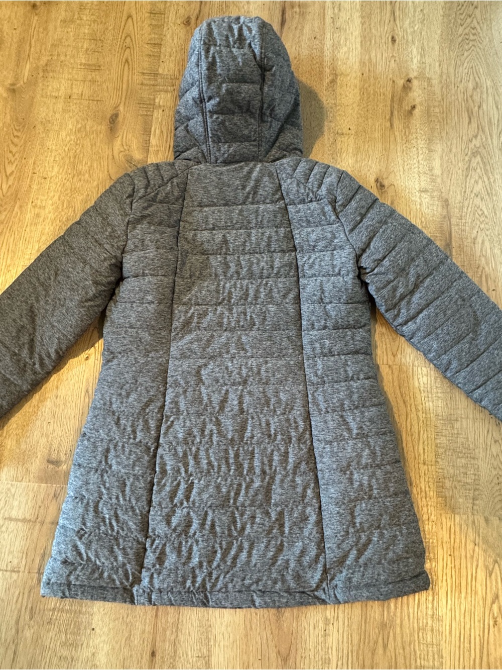Halitech Women’s Hooded Puffer Jacket Gray Black Size L - Picture 7 of 7